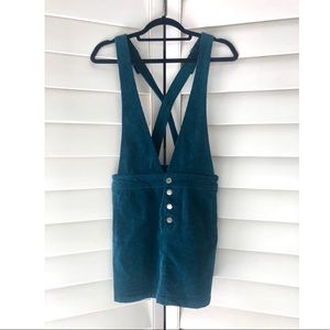 Corduroy overalls dress